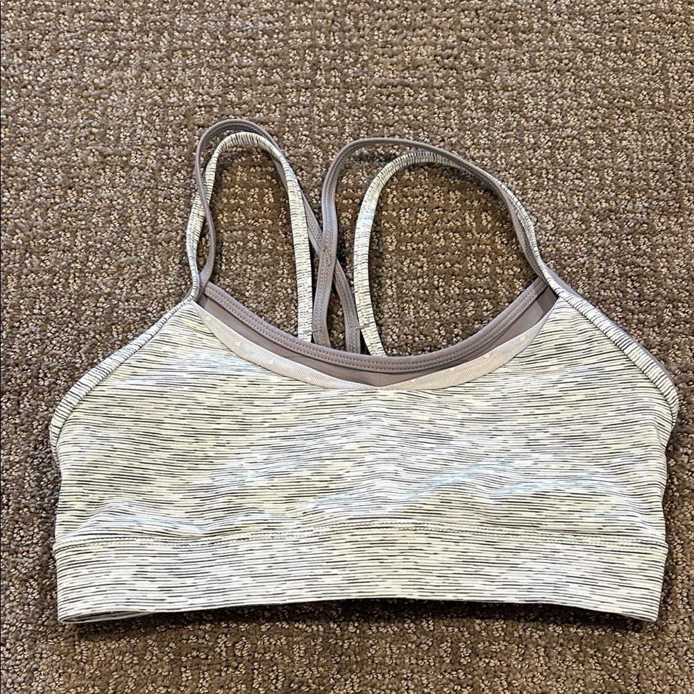 ZYIA Heathered Gray Sports Bra